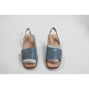 Journee Collection Brinsley Sandals Slingback 8 Blue Croc Embossed Casual